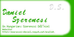 daniel szerencsi business card